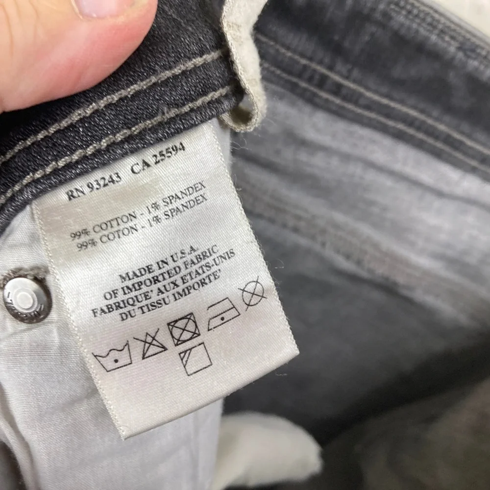 Vtg Y2K Diesel Viker Straight Jeans Mens 32x32 Dark Gray Stretch Denim‎ Designer